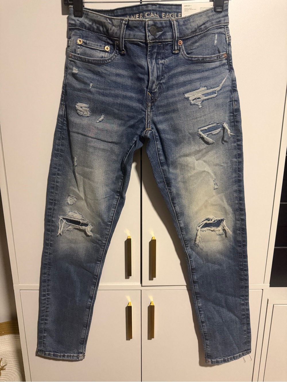 American Eagle Outfitters Blue Distressed Men’s Jeans
